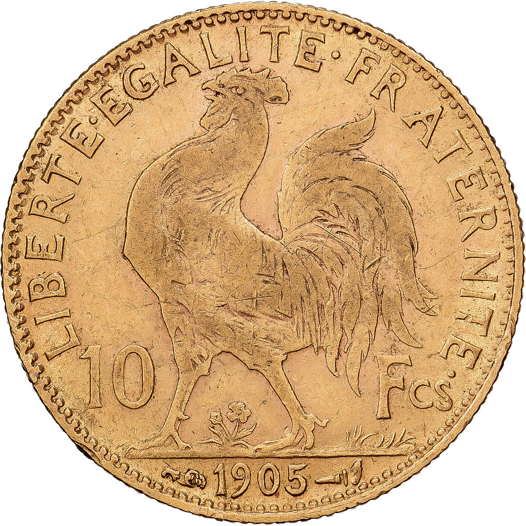 France, 10 Francs, Marianne, 1905, Paris, Or, TTB, Gadoury:1017, KM:846