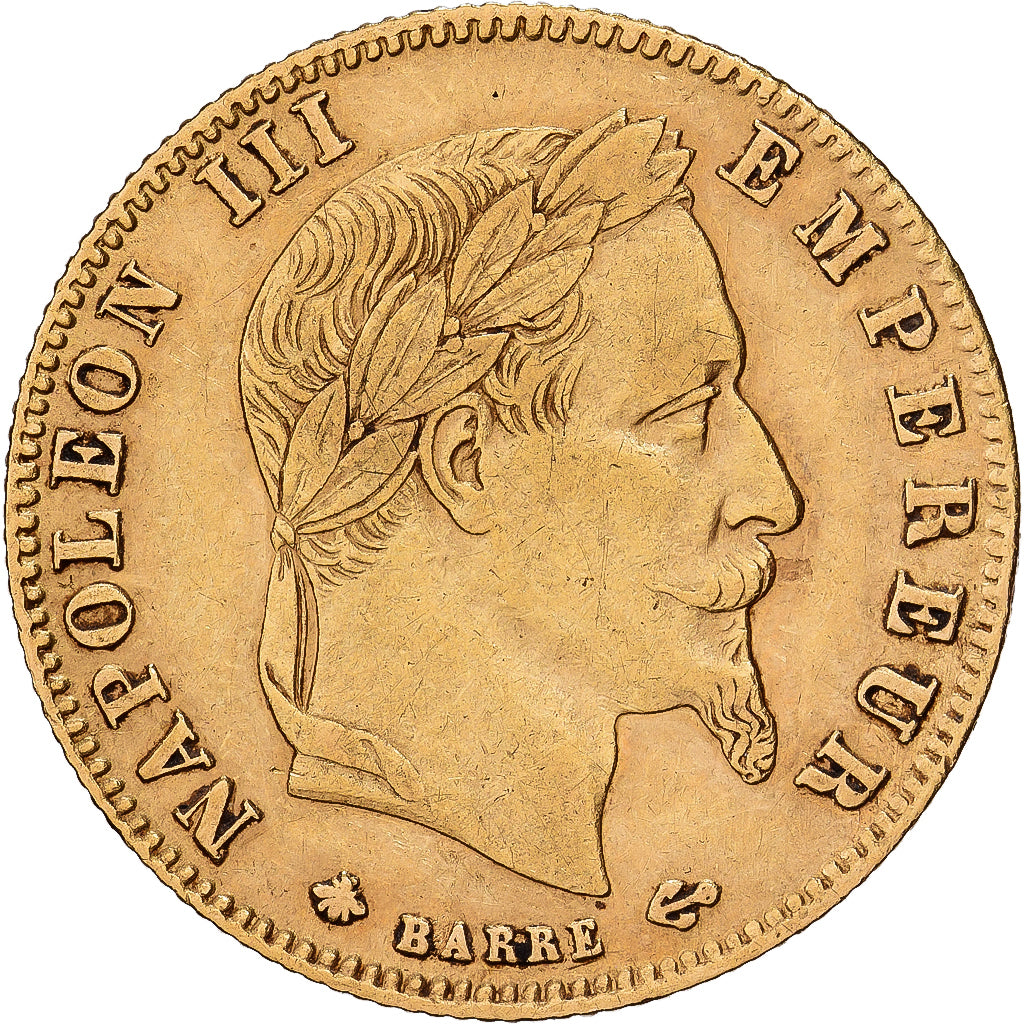 France, Napoléon III, 5 Francs, 1868, Paris, Or, TTB, Gadoury:1002, KM:803.1