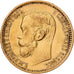 Russia, Nicholas II, 5 Roubles, 1898, St. Petersburg, Gold, AU(50-53), KM:62