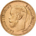 Russia, Nicholas II, 5 Roubles, 1898, St. Petersburg, Oro, BB+, KM:62