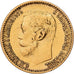 Russie, Nicholas II, 5 Roubles, 1898, St. Petersburg, Or, TTB+, KM:62