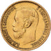 Russia, Nicholas II, 5 Roubles, 1898, St. Petersburg, Gold, AU(50-53), KM:62