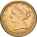 Stati Uniti, $5, Half Eagle, Coronet Head, 1881, U.S. Mint, Oro, BB, KM:101