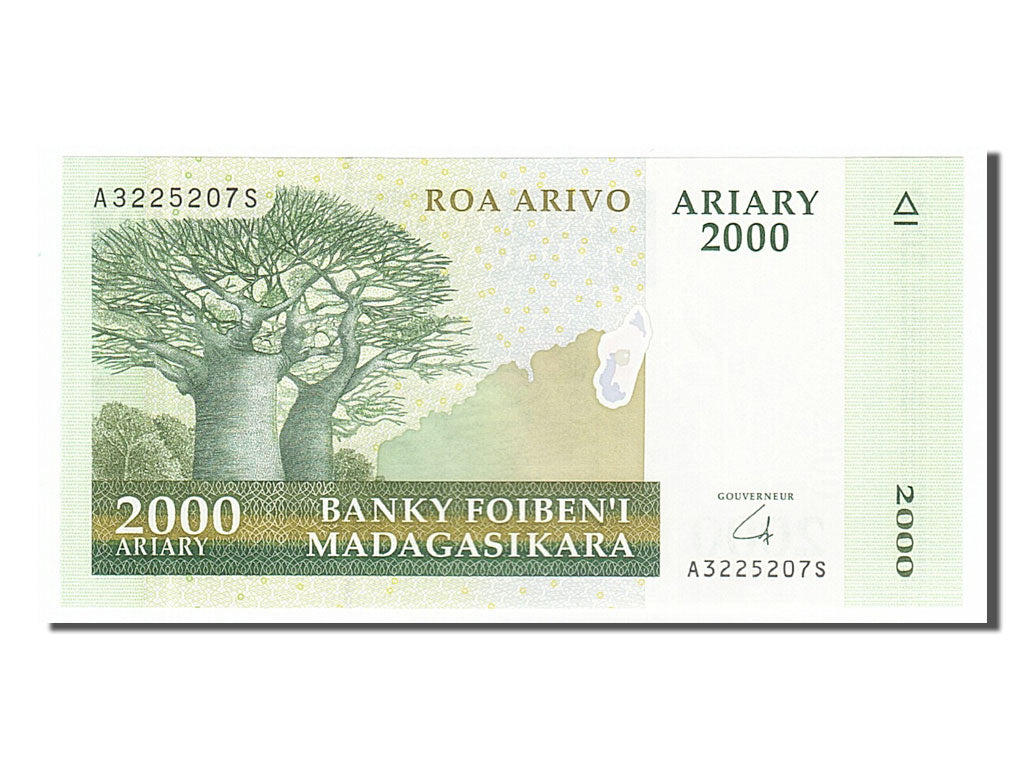 Billete, 2000 Ariary, 2003, Madagascar, UNC