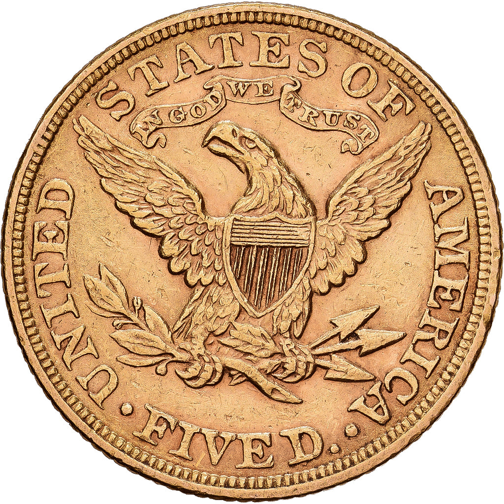 Vereinigte Staaten, $5, Half Eagle, Coronet Head, 1898, U.S. Mint, Gold, SS+