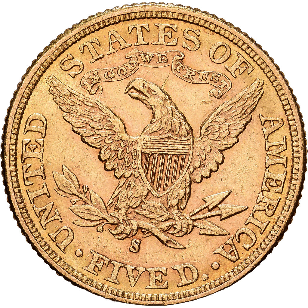 Estados Unidos da América, $5, Half Eagle, Coronet Head, 1899, U.S. Mint
