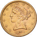 Vereinigte Staaten, $5, Half Eagle, Coronet Head, 1901, U.S. Mint, Gold, SS+