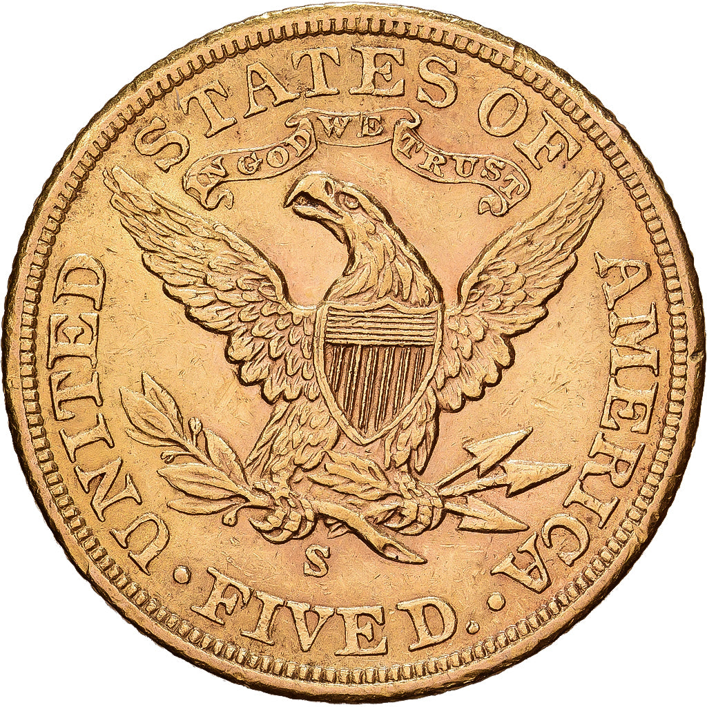 Vereinigte Staaten, $5, Half Eagle, Coronet Head, 1901, U.S. Mint, Gold, SS+