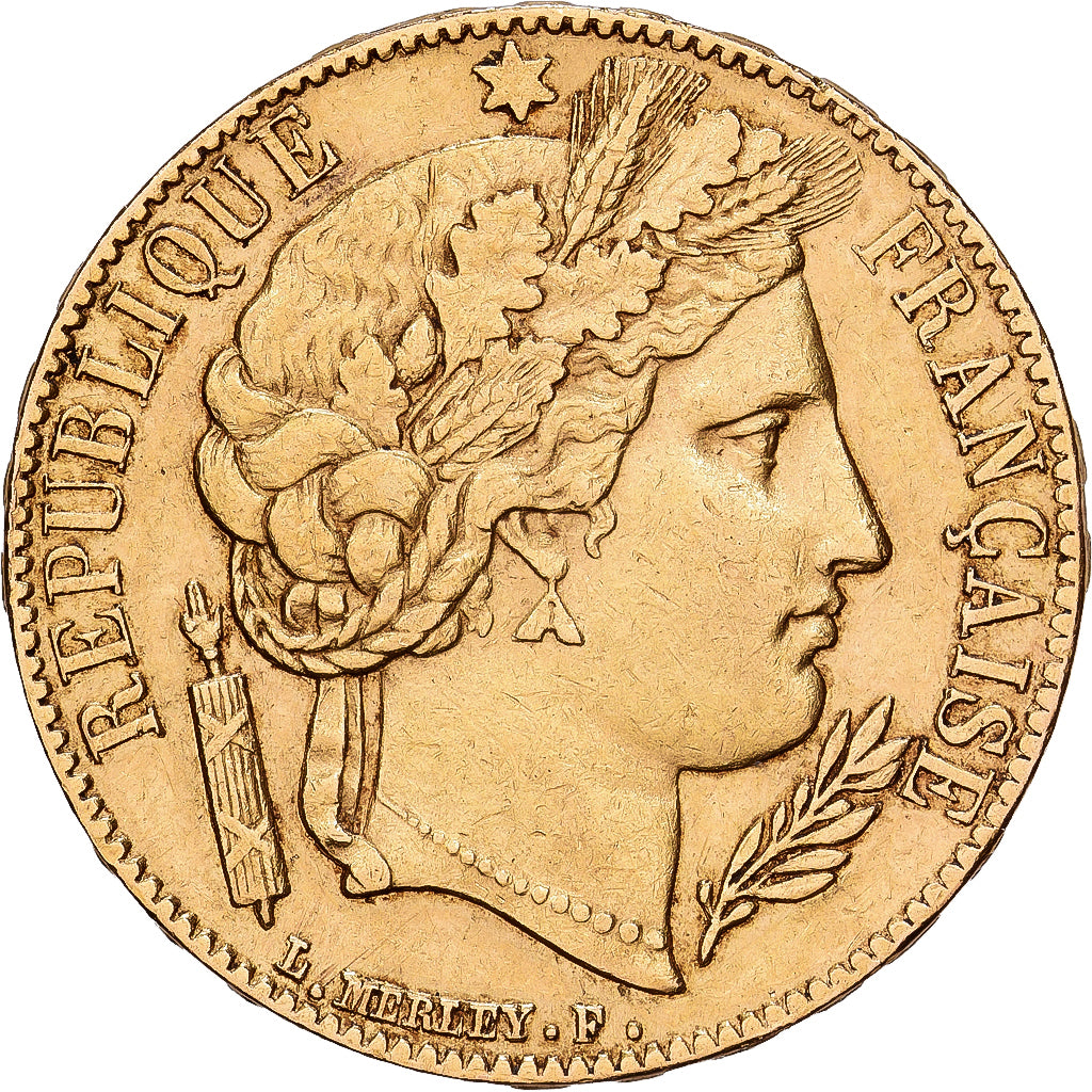 França, 20 Francs, Cérès, 1851, Paris, Dourado, AU(50-53), Gadoury:1059