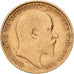 Gran Bretagna, Edward VII, 1/2 Sovereign, 1905, Oro, BB, KM:804