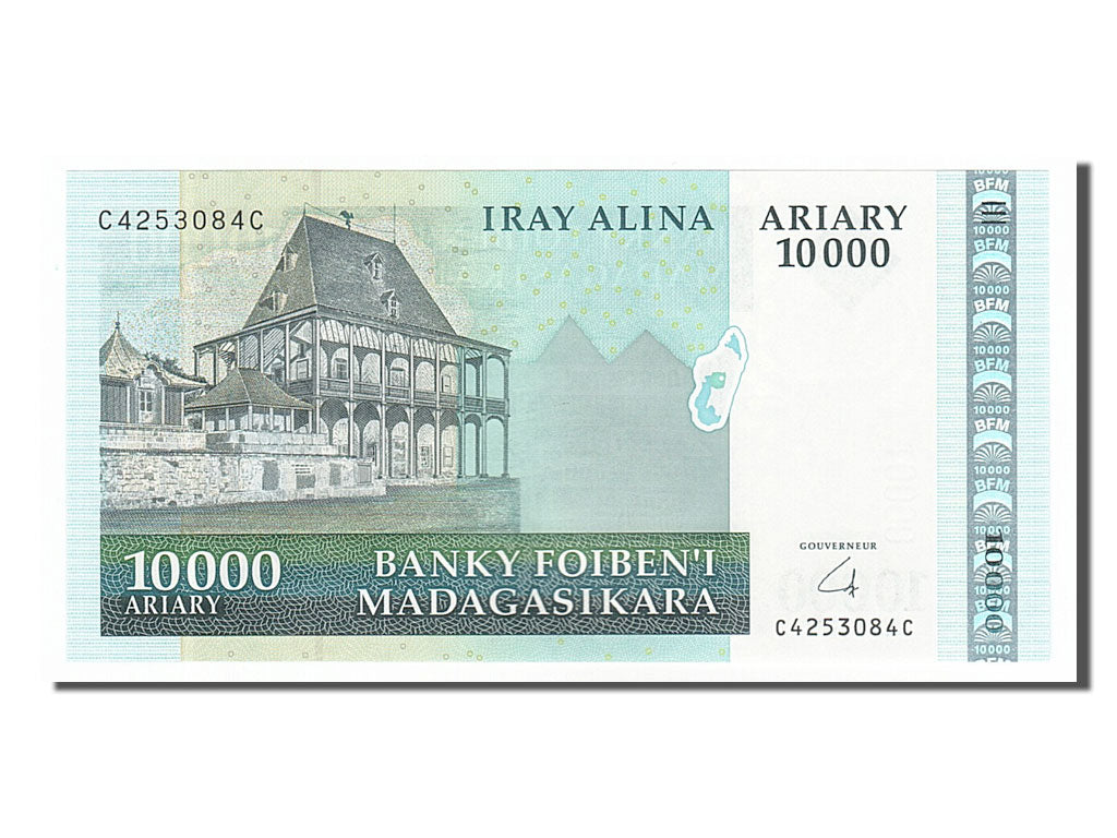 Billet, Madagascar, 10,000 Ariary, 2003, NEUF