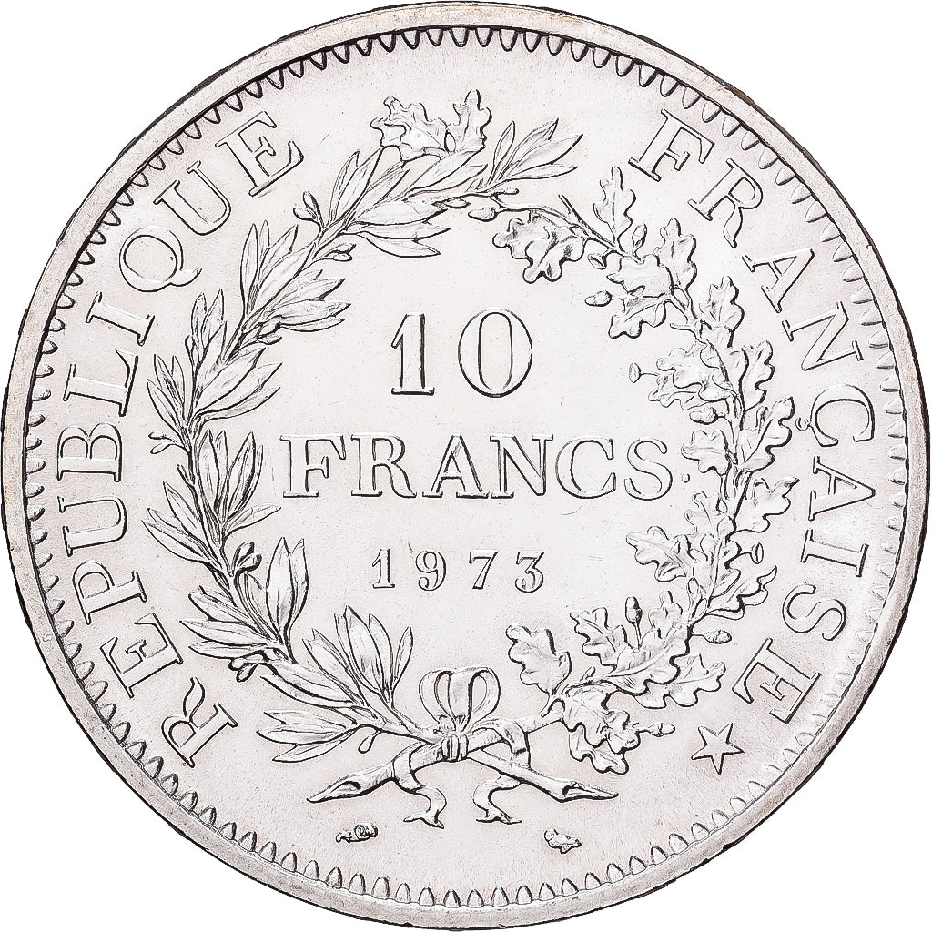 France, 10 Francs, Hercule, 1973, Paris, Argent, SUP+, Gadoury:813, KM:932