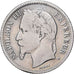 Francia, Napoleon III, Franc, 1866, Bordeaux, Plata, BC, Gadoury:463, KM:806.3