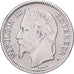 Francia, Napoleon III, Franc, 1868, Paris, Plata, BC+, Gadoury:463, KM:806.1