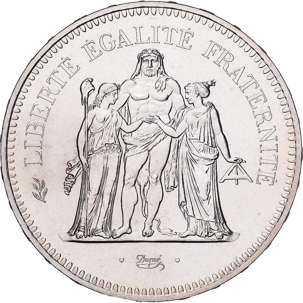 France, 50 Francs, Hercule, 1980, Paris, Rare, Argent, FDC, Gadoury:882
