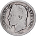 Francia, Napoleon III, 2 Francs, 1868, Strasbourg, Plata, BC, Gadoury:527