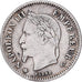 França, Napoleon III, 20 Centimes, 1867, Paris, Prata, EF(40-45), Gadoury:309