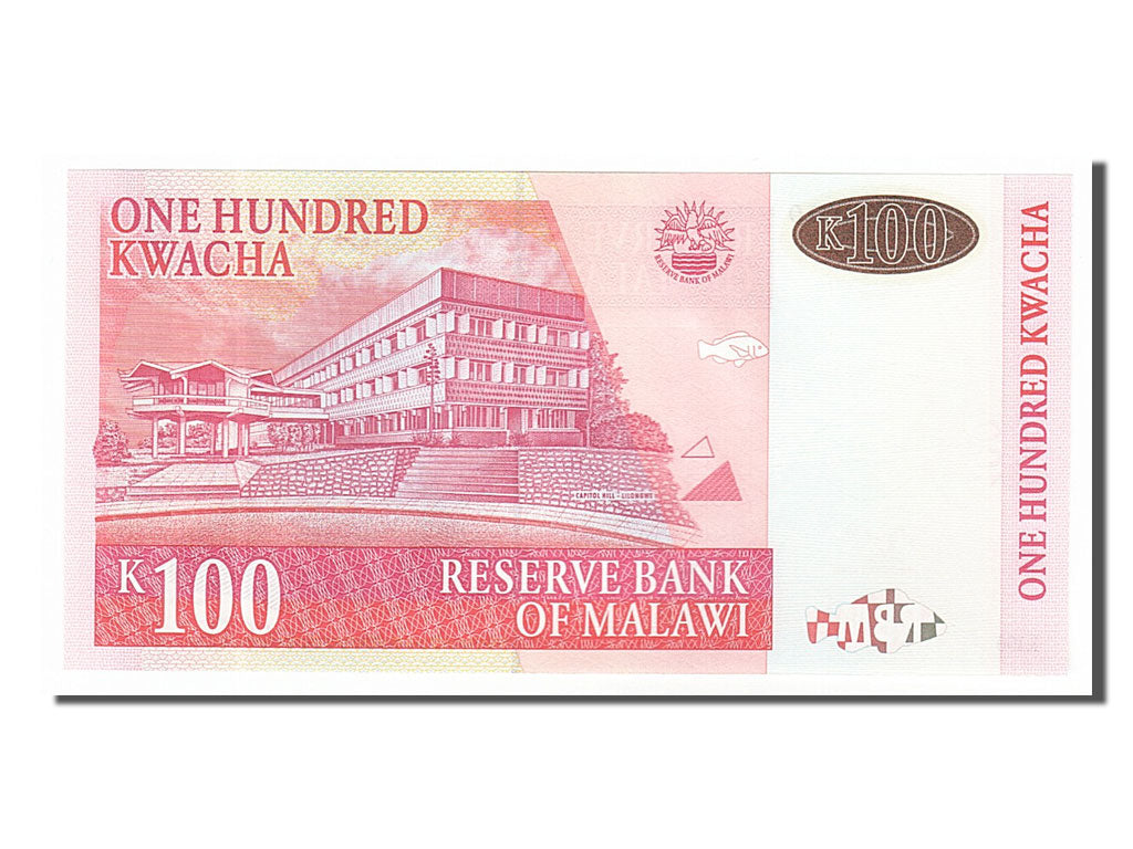 Banknot, Malawi, 100 Kwacha, 2001, 2001-10-01, UNC(65-70)