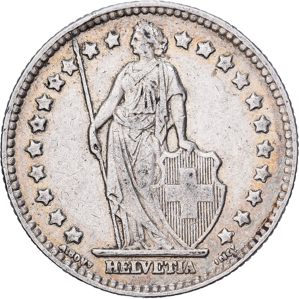 Szwajcaria, Franc, 1940, Bern, Srebro, EF(40-45), KM:24