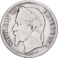 Frankrijk, Napoleon III, Franc, 1867, Paris, Zilver, ZG+, Gadoury:463, KM:806.1
