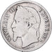 Francia, Napoleon III, Franc, 1867, Paris, Plata, BC, Gadoury:463, KM:806.1