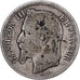 Francia, Napoleon III, Franc, 1866, Paris, Plata, BC, KM:806.1