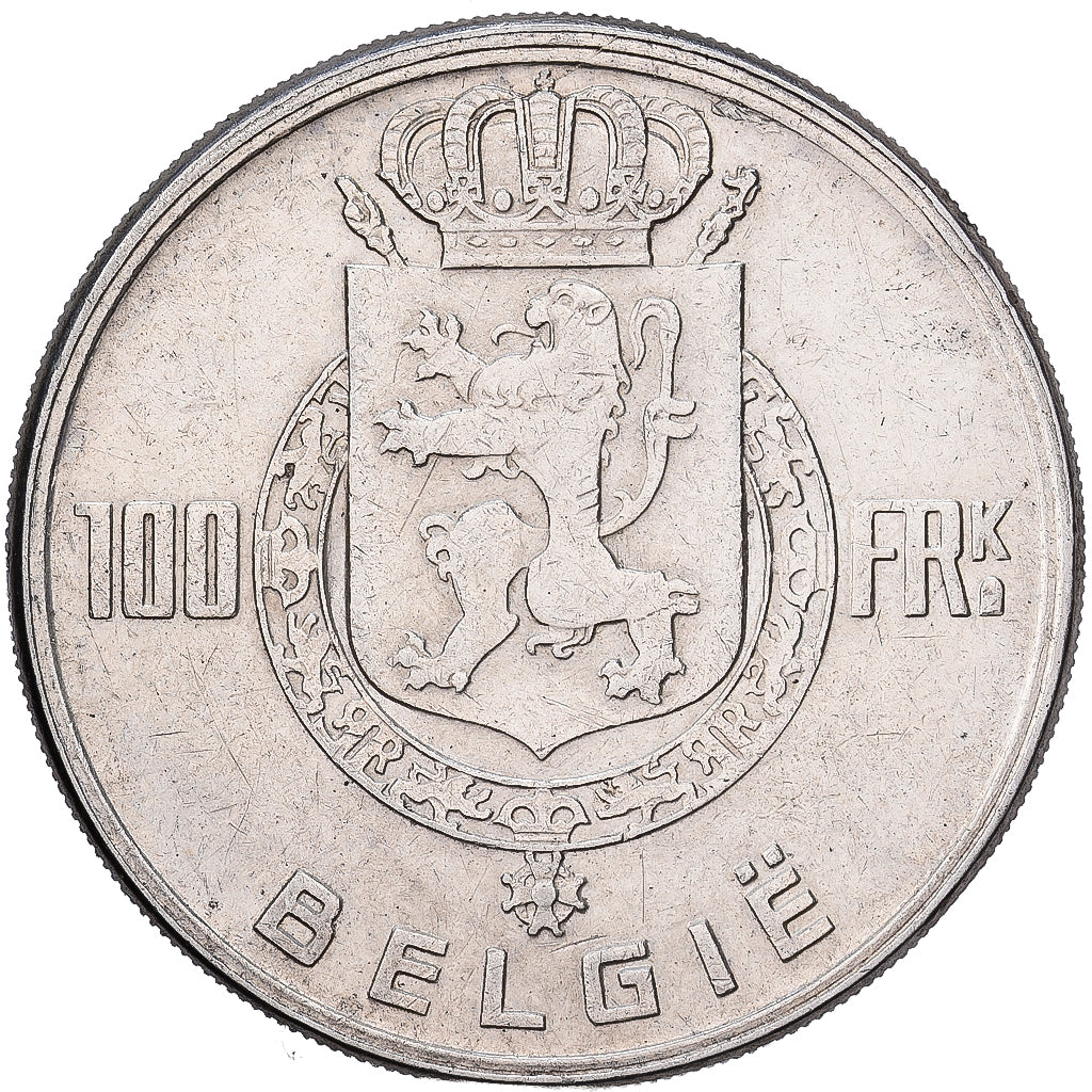 Bélgica, Régence Prince Charles, 100 Francs, 100 Frank, 1951, Brussels, Plata