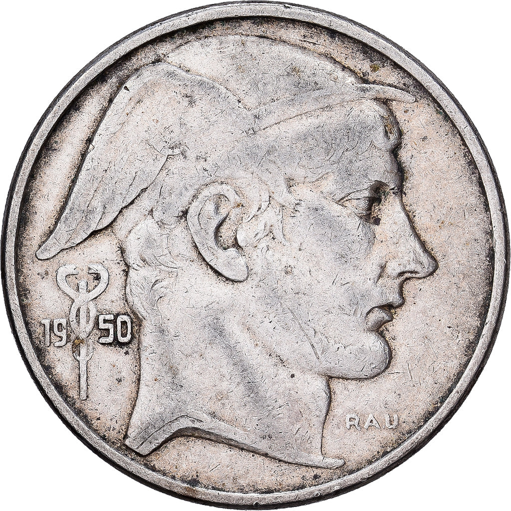 Belgia, Régence Prince Charles, 50 Francs, 50 Frank, 1950, Brussels, Srebro
