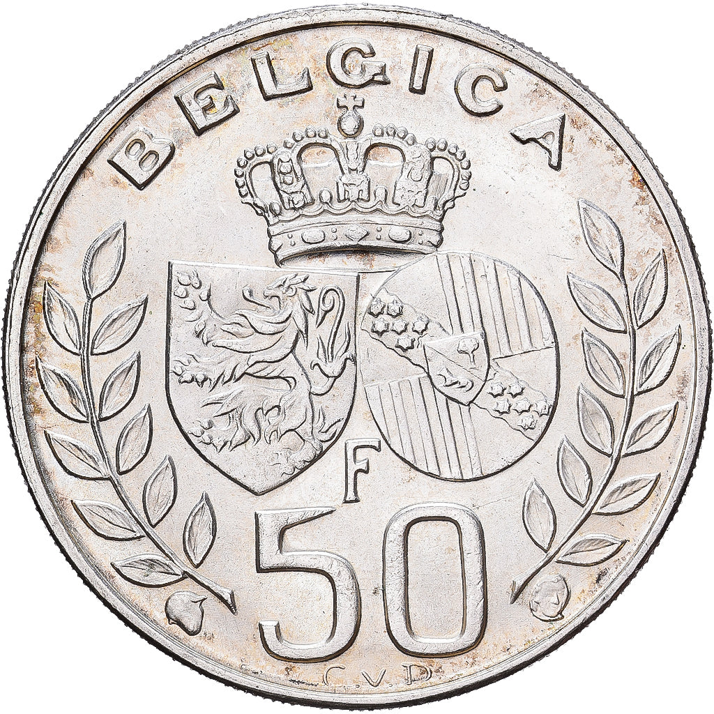 Belgique, Baudouin I, 50 Francs, 50 Frank, 1960, Bruxelles, Argent, SUP