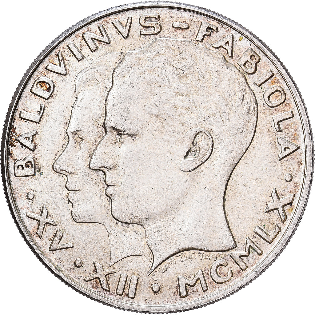 Belgium, Baudouin I, 50 Francs, 50 Frank, 1960, Brussels, Silver, AU(55-58)