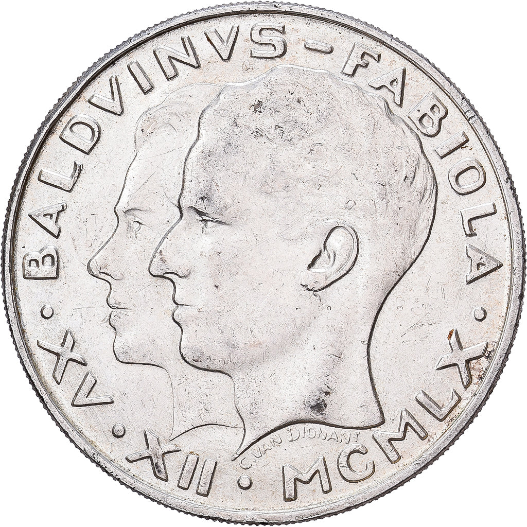 Belgien, Baudouin I, 50 Francs, 50 Frank, 1960, Brussels, Silber, VZ, KM:152.1