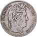 Francja, Louis Philippe I, 5 Francs, 1834, Rouen, Srebro, VF(20-25)