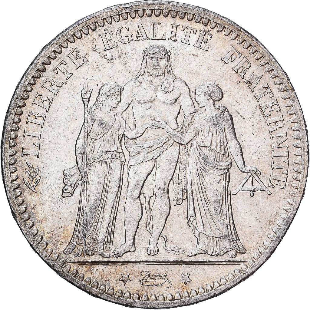 Frankreich, 5 Francs, Hercule, 1873, Paris, Silber, VZ, Gadoury:745a, KM:820.1