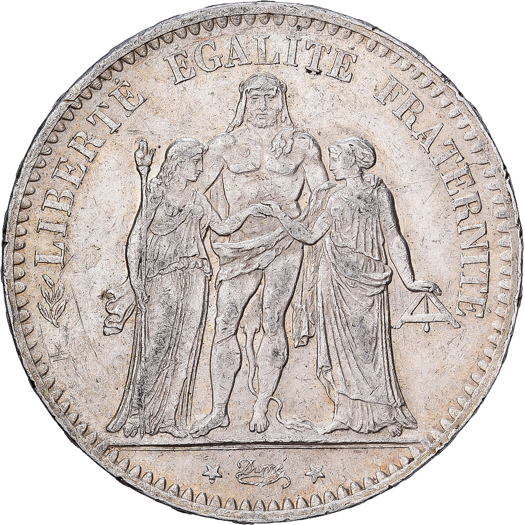 France, 5 Francs, Hercule, 1876, Paris, Silver, AU(50-53), Gadoury:745a