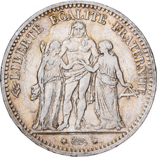 Frankreich, 5 Francs, Hercule, 1875, Paris, Silber, SS, Gadoury:745a, KM:820.1
