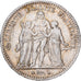 França, 5 Francs, Hercule, 1875, Paris, Prata, EF(40-45), Gadoury:745a