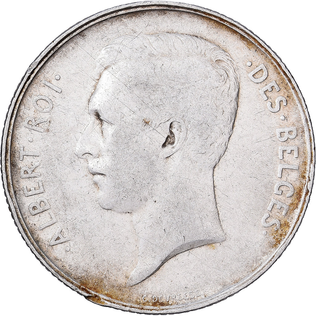 Belgique, Albert I, 2 Francs, 2 Frank, 1910, Bruxelles, Argent, TTB, KM:74