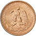 Mexico, 2 Pesos, 1945, Mexico City, Gold, AU(55-58), KM:461
