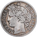 France, 2 Francs, Cérès, 1870, Bordeaux, Silver, F(12-15), Gadoury:529