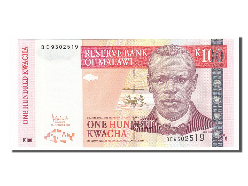 Banknote, Malawi, 100 Kwacha, 2005, 2005-10-31, UNC(65-70)