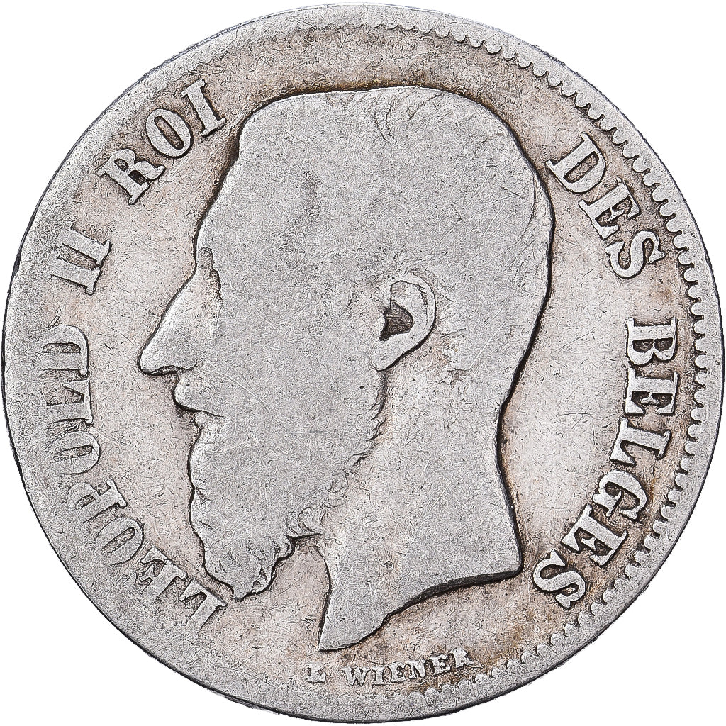 Belgique, Leopold II, 50 Centimes, 1899, Bruxelles, Argent, B+, KM:26