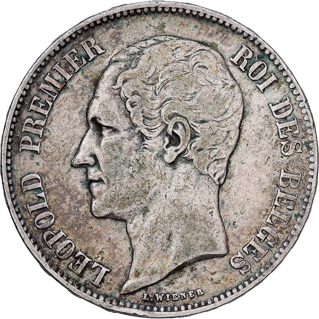 Belgien, Leopold I, 5 Francs, 5 Frank, 1851, Brussels, Silber, SS, KM:17