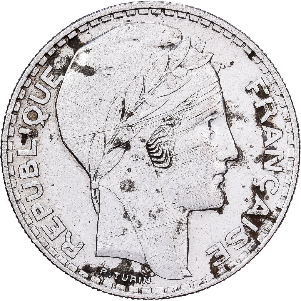 France, 20 Francs, Turin, 1937, Paris, Argent, TTB, Gadoury:852, KM:879
