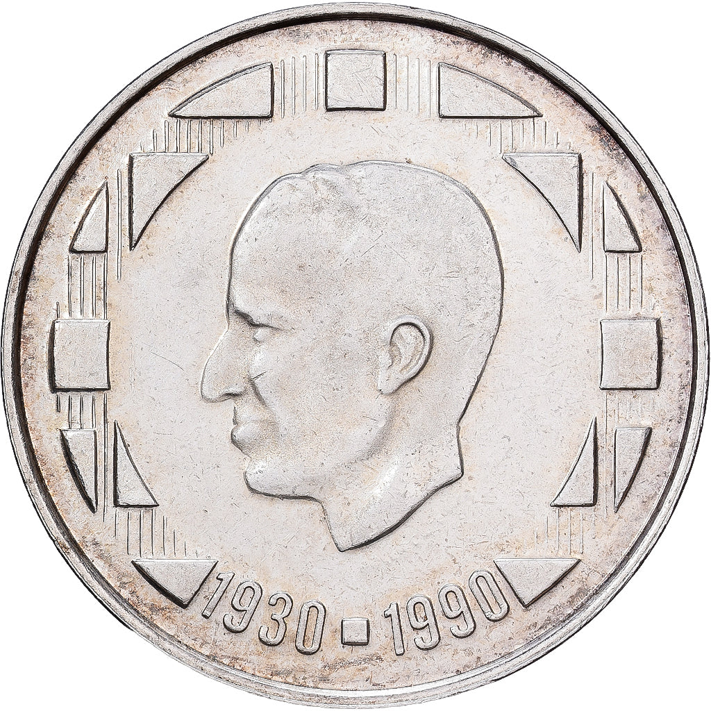 Belgien, Baudouin I, 500 Francs, 500 Frank, 1990, Brussels, Silber, VZ, KM:178