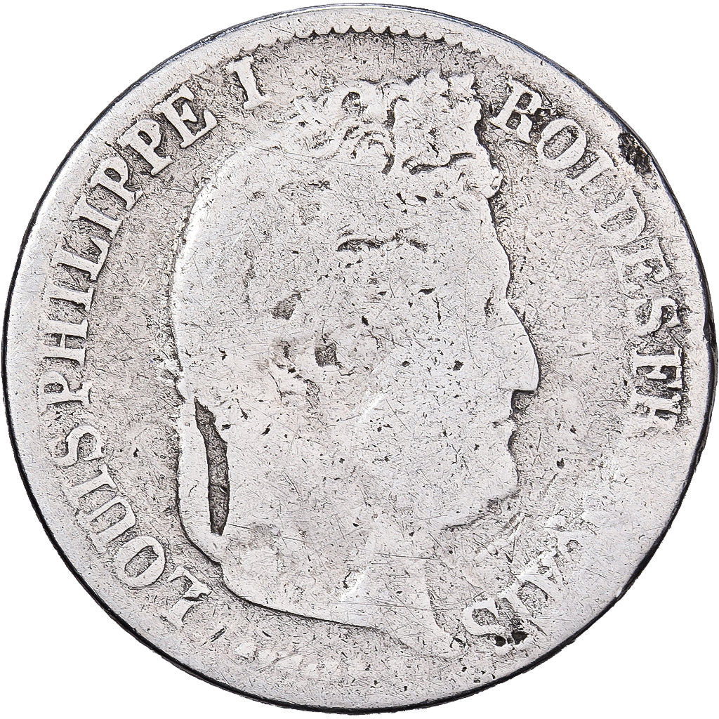 Francja, Louis Philippe I, 1/2 Franc, 1840, Paris, Srebro, VG(8-10)