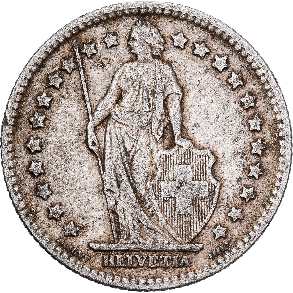 Switzerland, Franc, 1909, Bern, Silver, VF(30-35), KM:24
