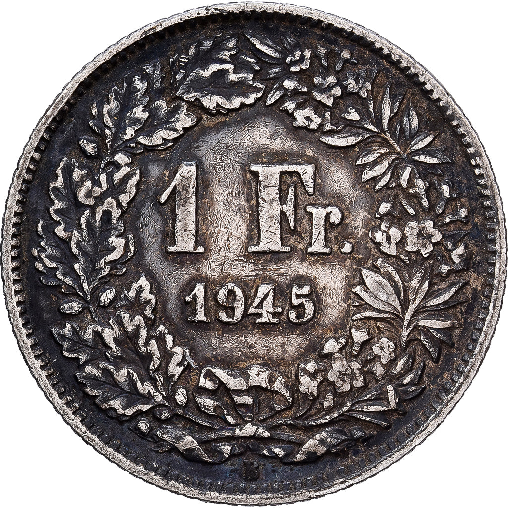 Switzerland, Franc, 1945, Bern, Silver, EF(40-45), KM:24