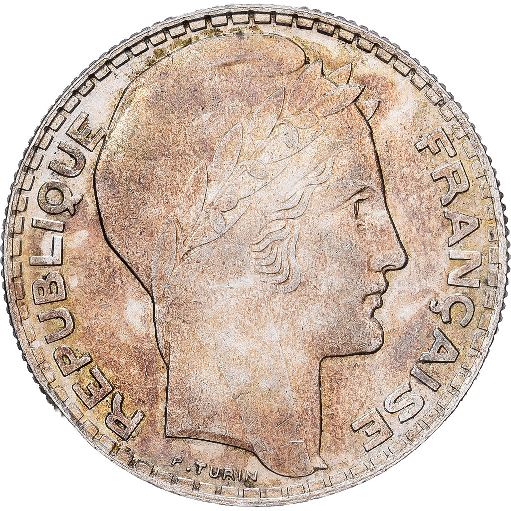 Francia, 10 Francs, Turin, 1939, Paris, Argento, SPL, Gadoury:801, KM:878