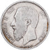 Bélgica, Leopold II, Franc, 1886, Brussels, Plata, BC+, KM:28.1