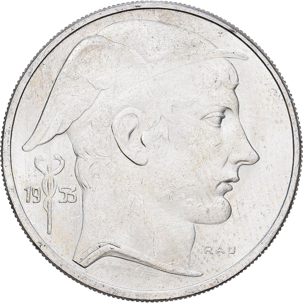 Bélgica, Baudouin I, 20 Francs, 20 Frank, 1953, Brussels, Plata, EBC, KM:141.1